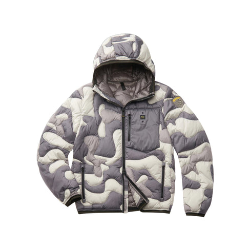Blauer Piumino corto Piumino Uomo corto Bowen Grigio panna A24 - BLAUERBLUC02440006946 - 976 - M - Francavilla Moda